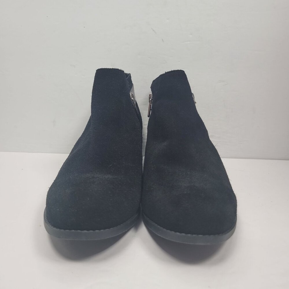 Ryka Women's Black Suede Ankle Boots With Side Buckle & Zipper US Size 9.5 - Picture 3 of 9